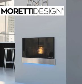 Inserto ventilato a legna Moretti Design