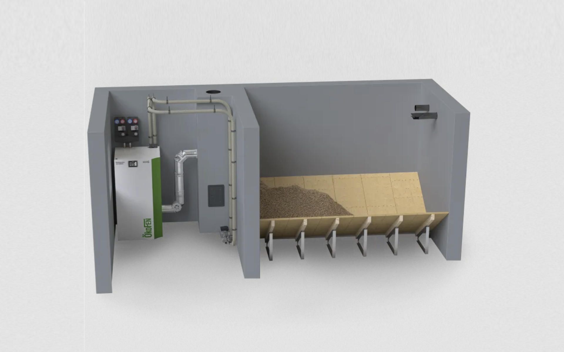 Sistemi di stoccaggio pellet